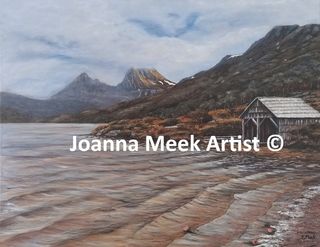 Acrylic landscape titled CRADLE MOUNTAIN for sale $440.00