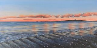 Acrylic painting titled EVENING GLOW- Donated to JMI breast cancer fundraiser