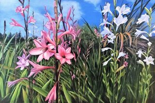 Acrylic painting titled BOLD & BEAUTIFUL-SOLD